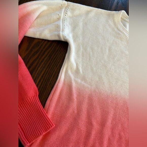 Pink Victoria secret off the shoulder sweater ombre pink women’s medium - Picture 6 of 14